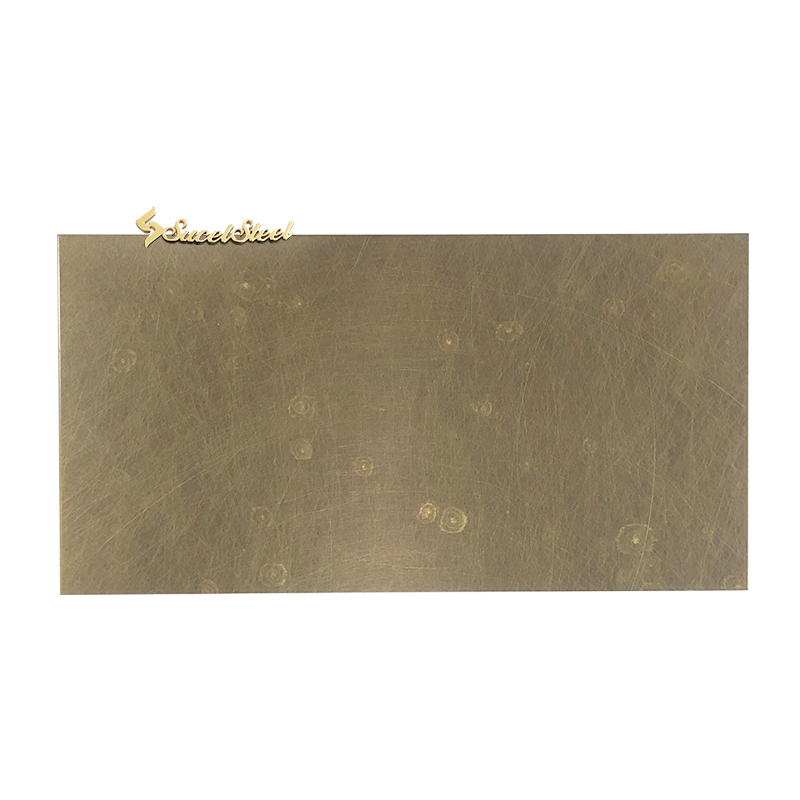 201 304 Color Coating Antique Bronze Stainless Steel Sheet Plate With Anti Finger Print