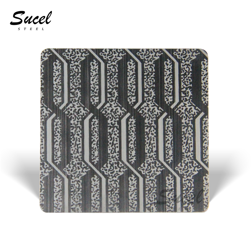 2023 SUCEL STEEL New Product Hairline Etched HTG-53 Stainless Steel Sheet
