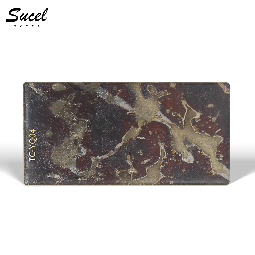 Sucel Steel YQ04 Color Stainless Steel Sheets Antique Finished Art Copper