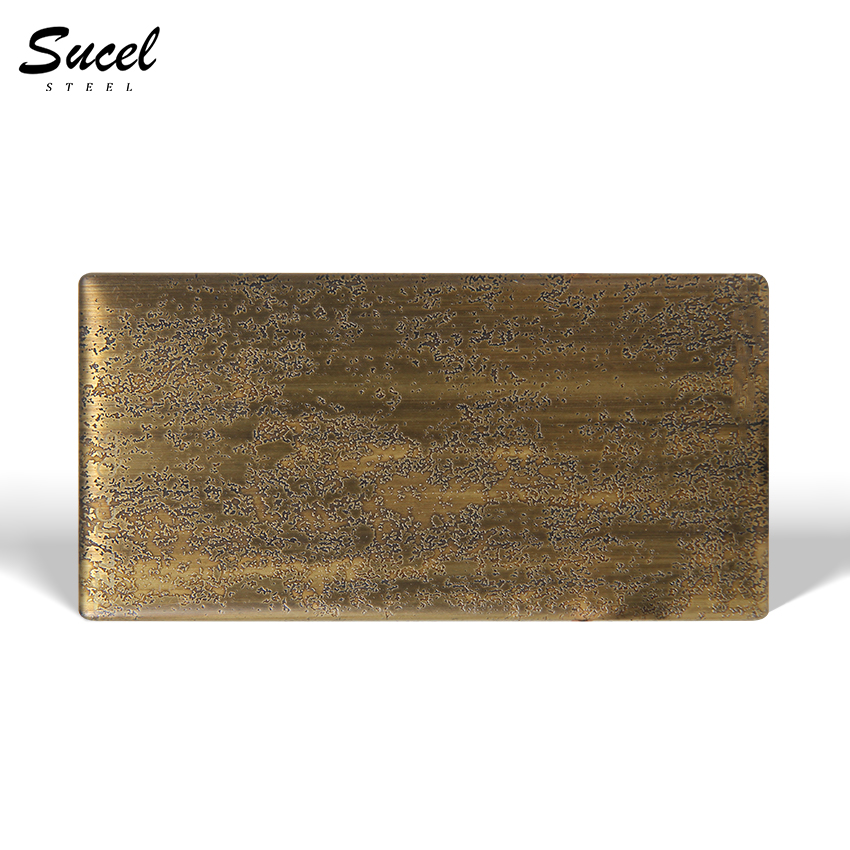 Sucel Steel Copper Coating Antique Decoration YQ15 Stainless Steel Sheet
