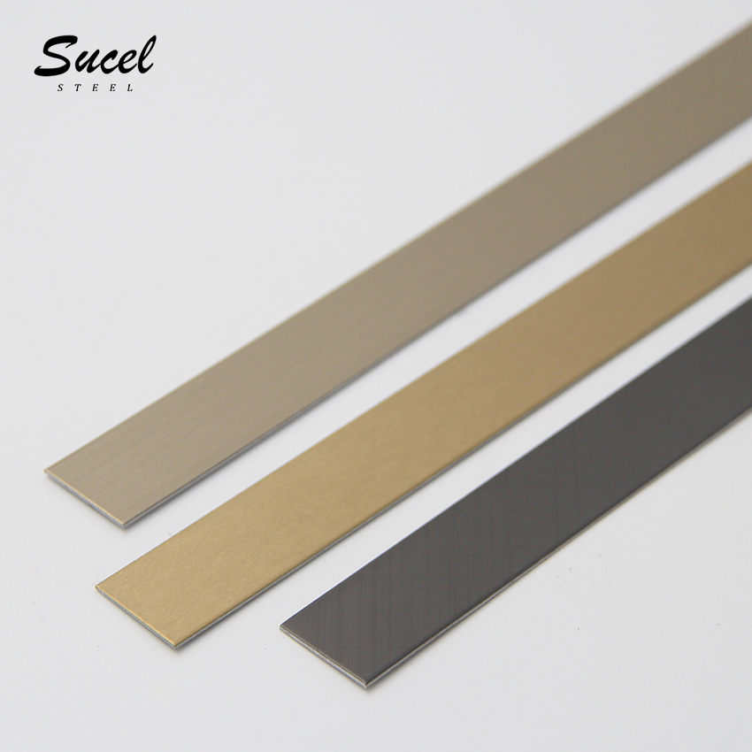 Sucel Steel Color Custom Stainless Steel Decorative Strips For Doors Furniture/Door Wall Corner