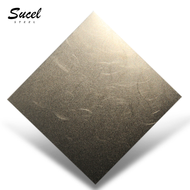 Sucel Steel KG14 Vibration Gold Custom Kitchen Decor Anti Scratch Food Grade Stainless Steel Sheet
